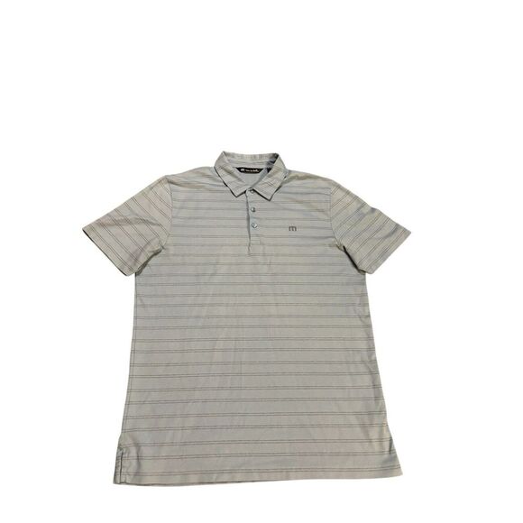 Travis Mathew Other - Travis Mathew Polo Shirt Two Tone Blue Stripes Size Large Golf Dad Colorful